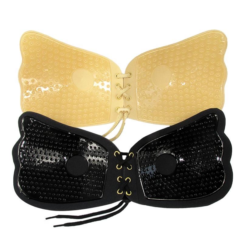 AVA Lift Up Strapless Self - fitting bra with lace - Beige - Shapewear | Fashiongirl