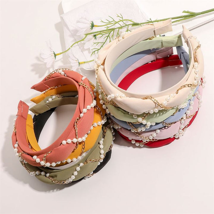 Chris Rubin Kiko Headband - Soft Pink - Hair Accessories | Fashiongirl