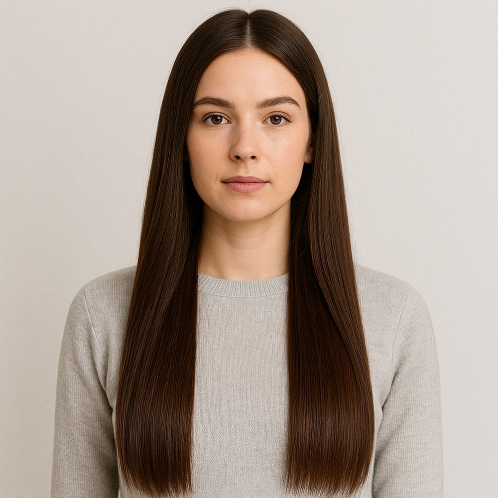 Clip In Extensions #2 Dark Brown -