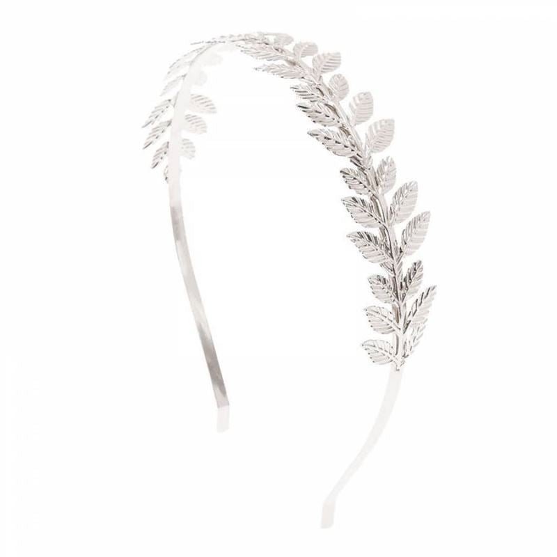 Headband with silver leaves - Hair Accessories