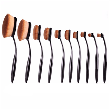Mermaid Oval Brushes for makeup - 10 sets - | Fashiongirl
