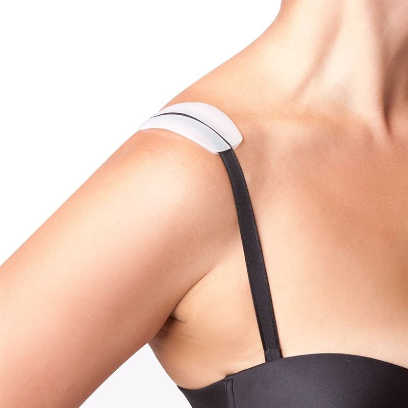 Silicone bra shoulder pads - 2 pcs - Clear - Shapewear | Fashiongirl