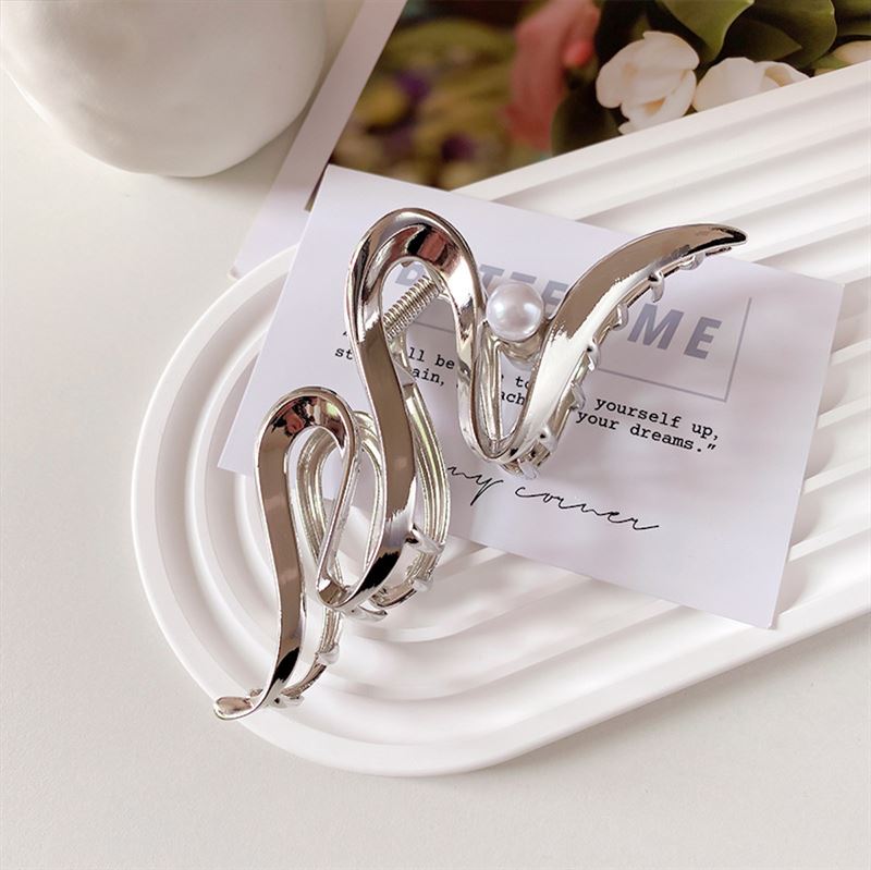 SOHO Sania Hair Claw - Silver - Hair Accessories
