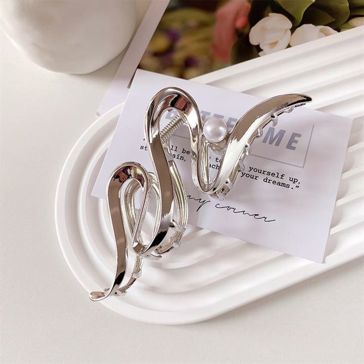 SOHO Sania Hair Claw - Silver - Hair Accessories