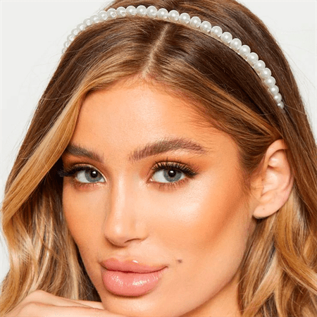 SOHO White Pearls - Headband with pearls - Hair Accessories
