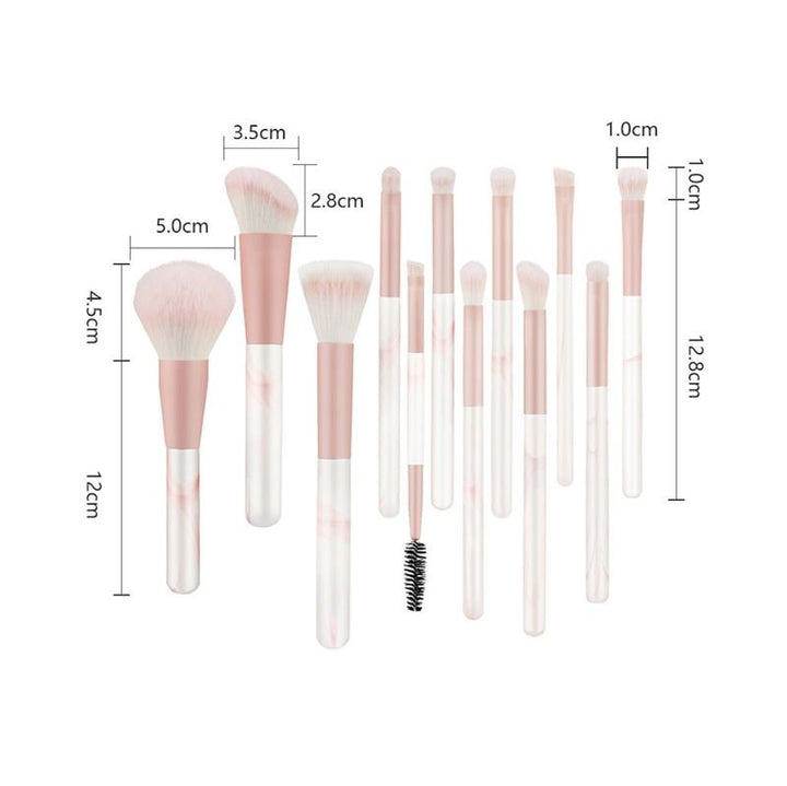 Technique PRO Blooming Makeup Brushes - 12 Makeup Brushes with Cup Case -