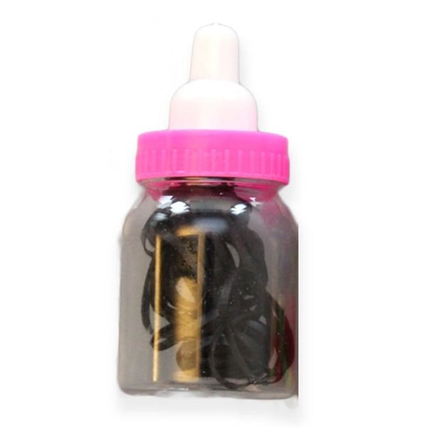 30 pcs Snagfree Hair elastics 2mm - Black in Baby Bottle - Hair Accessories | Fashiongirl