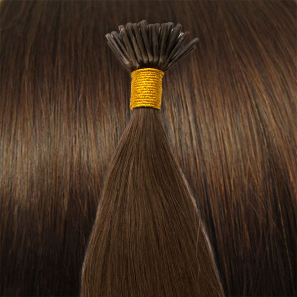 50 cm Cold Fusion hair extensions brown 4# - | Fashiongirl
