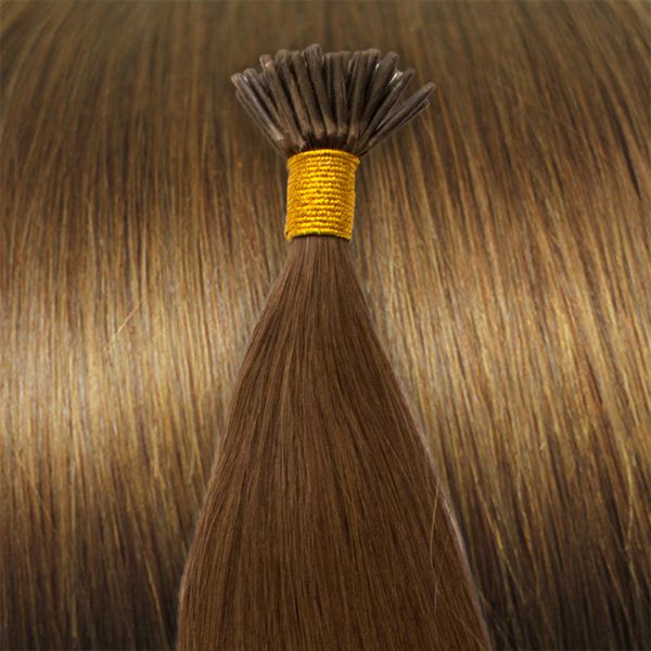 50 cm Cold Fusion hair extensions light brown 6# - | Fashiongirl