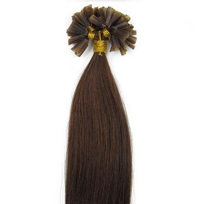 60 cm Hot Fusion Hair extensions 6# light brown - | Fashiongirl