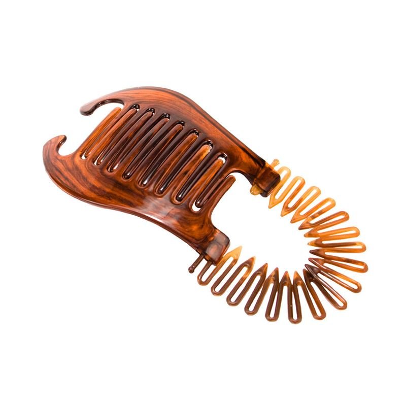 Banana Interlocking Hair Claw - tortoise - Hair Accessories