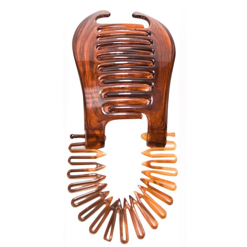 Banana Interlocking Hair Claw - tortoise - Hair Accessories