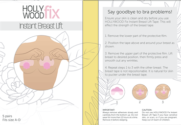 Breast tape Hollywood Fix Instant Lift - 10 pcs - Shapewear | Fashiongirl