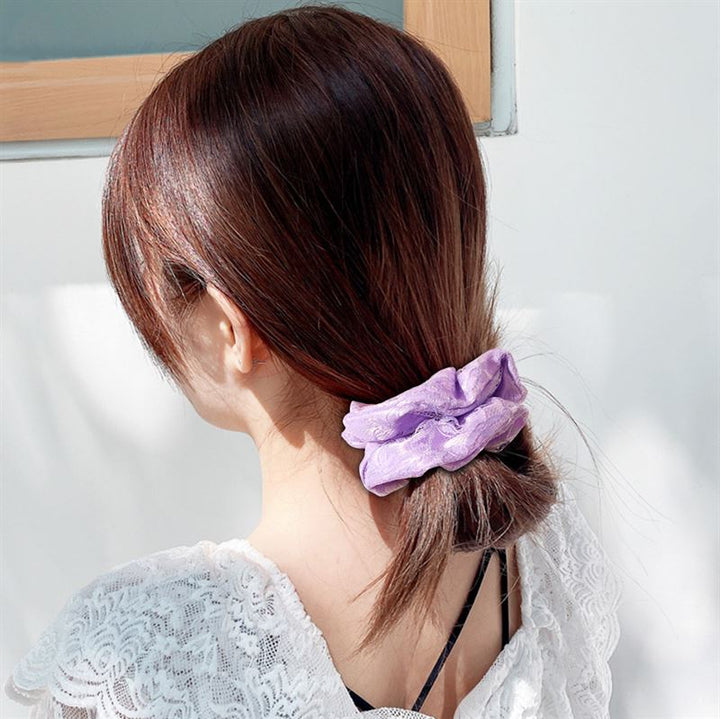 Chris Rubin Alice Scrunchie - White - Hair Accessories