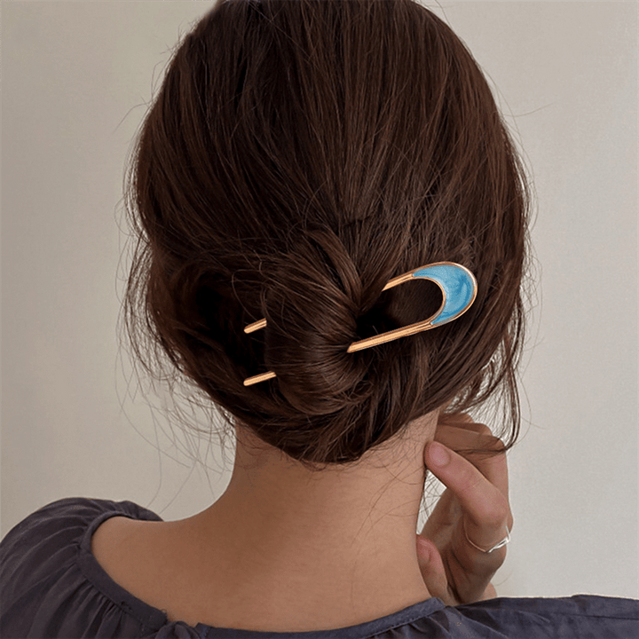 Chris Rubin Alina French Chignon Hairpin - Champagne - Hair Accessories