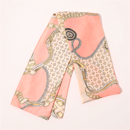 Chris Rubin Bella Silk Scarf - Pink - | Fashiongirl
