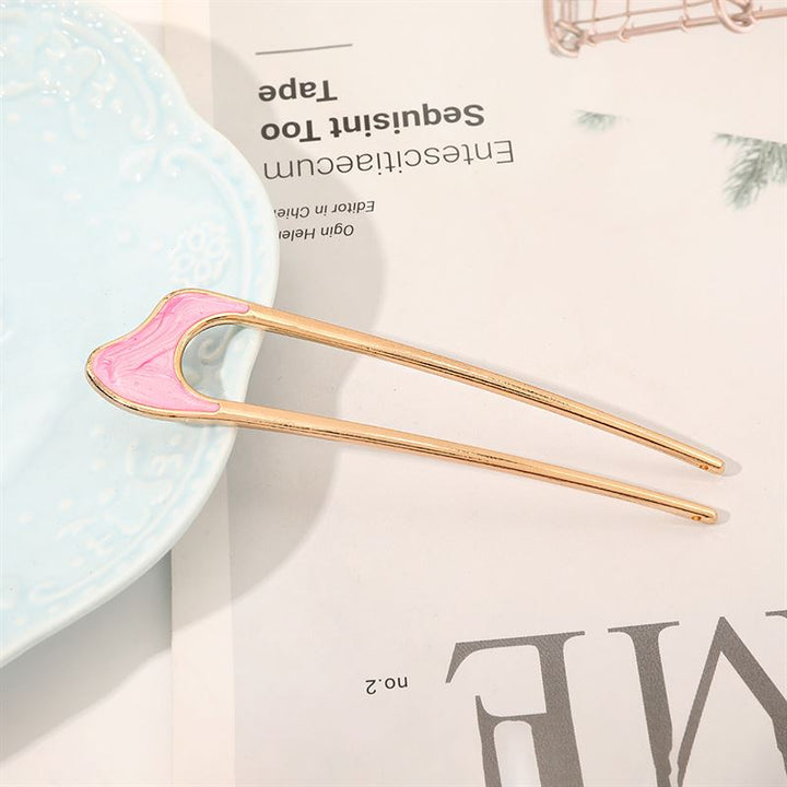 Chris Rubin Emely Hairpin - Pink - Hair Accessories | Fashiongirl