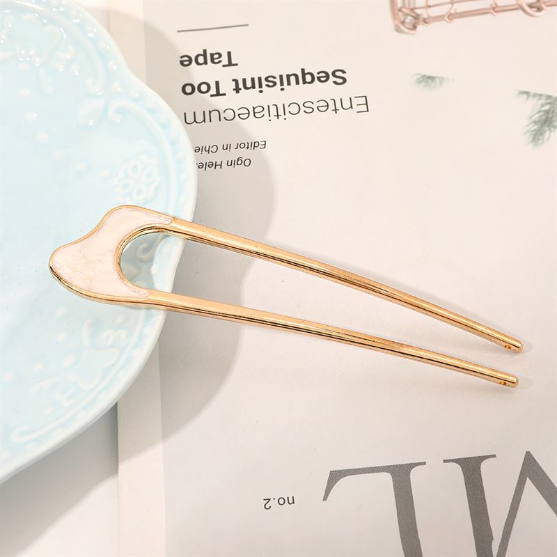 Chris Rubin Emely Hairpin - White - Hair Accessories | Fashiongirl