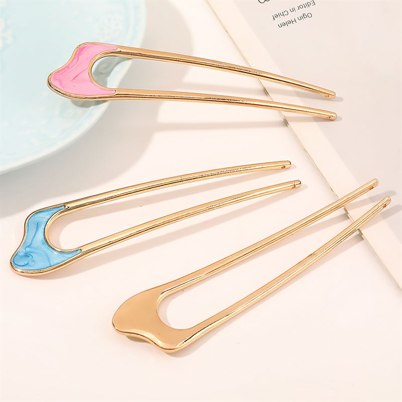 Chris Rubin Emely Hairpin - Yellow Stardust - Hair Accessories | Fashiongirl
