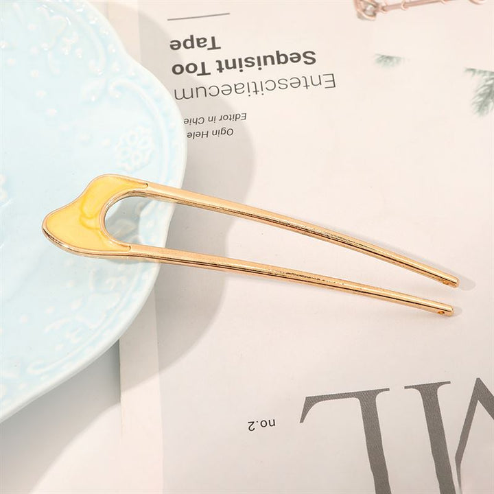 Chris Rubin Emely Hairpin - Yellow Stardust - Hair Accessories | Fashiongirl