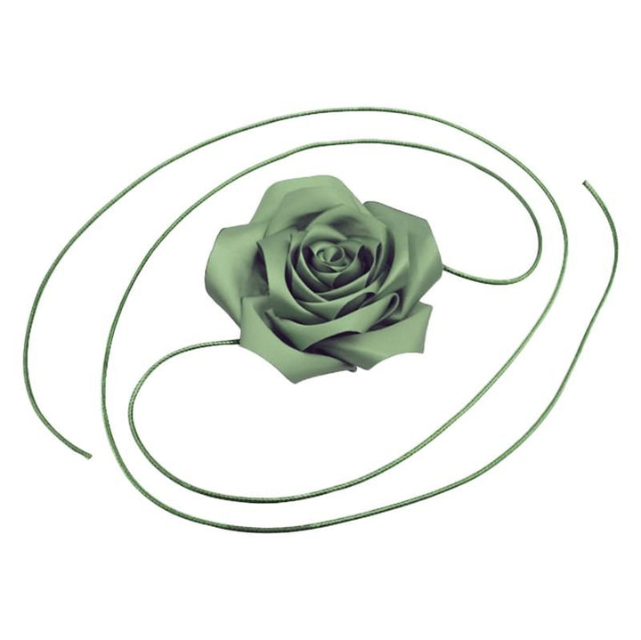 Chris Rubin Rosalia Choker Necklace - Dust Green - | Fashiongirl
