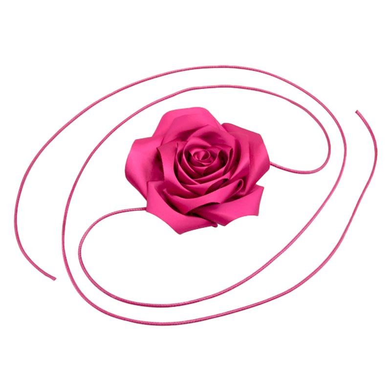Chris Rubin Rosalia Choker Necklace - Magenta Pink - | Fashiongirl