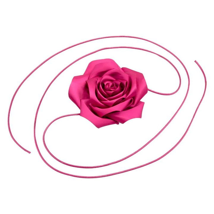 Chris Rubin Rosalia Choker Necklace - Magenta Pink - | Fashiongirl
