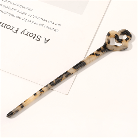 Chris Rubin Zoe Key Hairpin - Light Tortoise - Hair Accessories | Fashiongirl