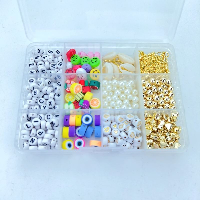 Clay Beads / Heishi Beads Arona Kit - KREA DIY Jewellery Kit with different beads - 12000 pcs - | Fashiongirl