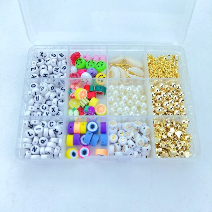 Clay Beads / Heishi Beads Arona Kit - KREA DIY Jewellery Kit with different beads - 12000 pcs - | Fashiongirl