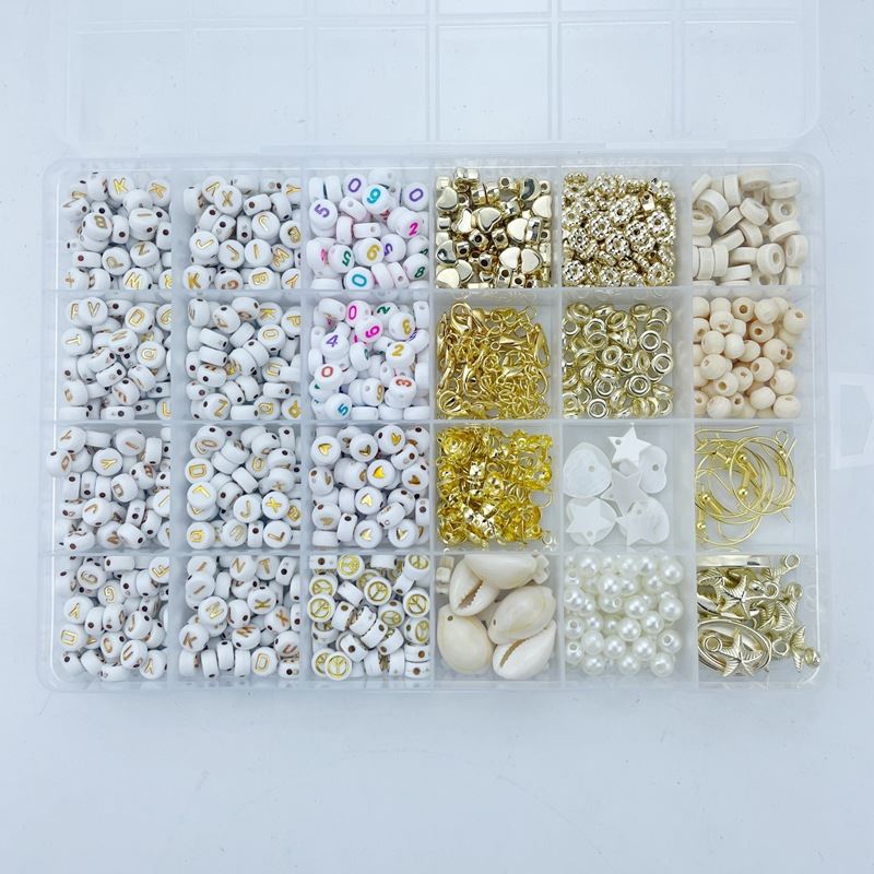 Clay Beads / Heishi Beads Bohemian Kit - KREA DIY Jewellery Kit with different beads - 6000 pcs - | Fashiongirl
