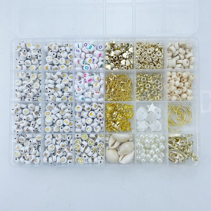 Clay Beads / Heishi Beads Bohemian Kit - KREA DIY Jewellery Kit with different beads - 6000 pcs - | Fashiongirl