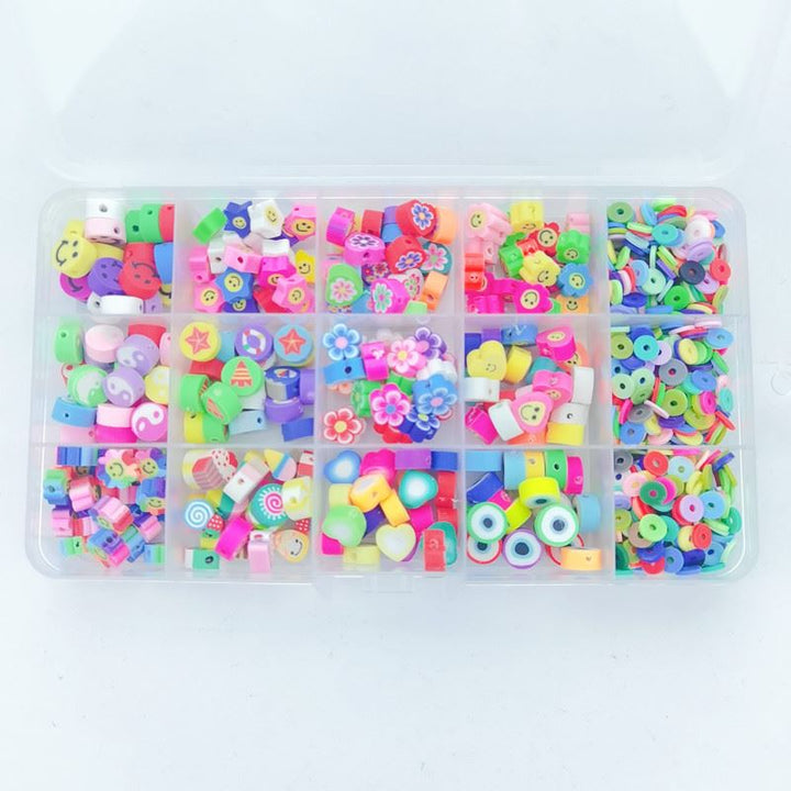 Clay Beads / Heishi Beads Fimo Kit - KREA DIY Jewellery Kit with different beads - 4500 pcs - | Fashiongirl