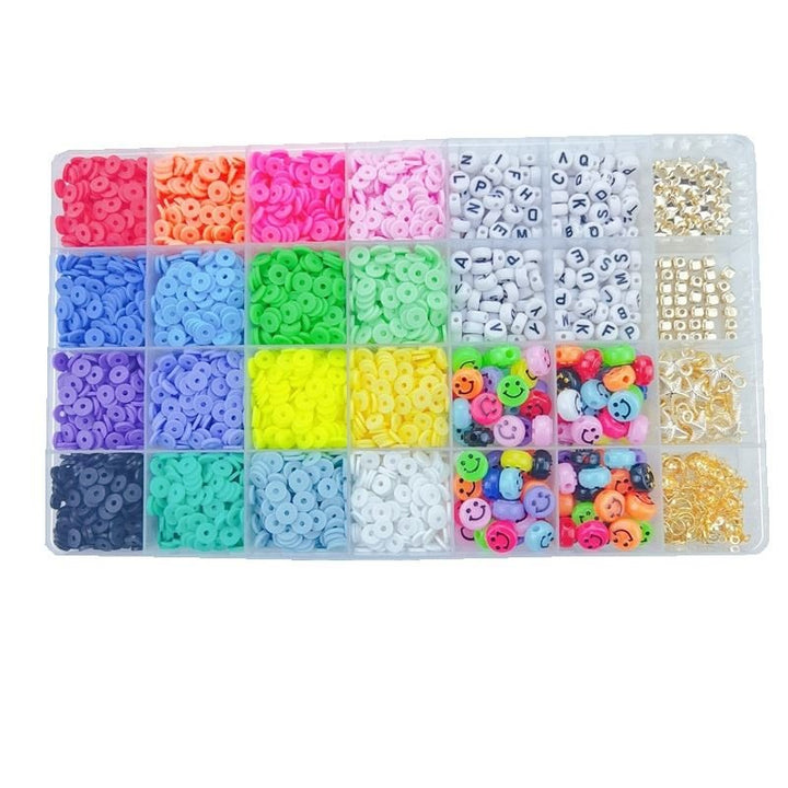 Clay Beads / Heishi Beads Fimo Kit - KREA DIY Jewellery Kit with different beads - 4500 pcs - | Fashiongirl
