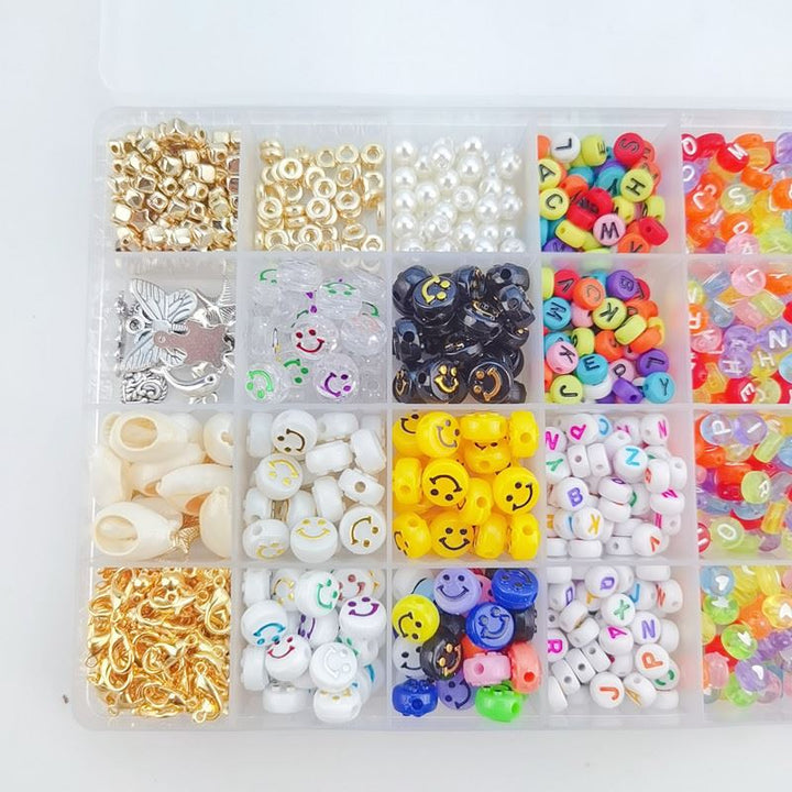 Clay Beads / Heishi Beads Merkki Kit - KREA DIY Jewellery Kit with different beads - 7000 pcs - | Fashiongirl