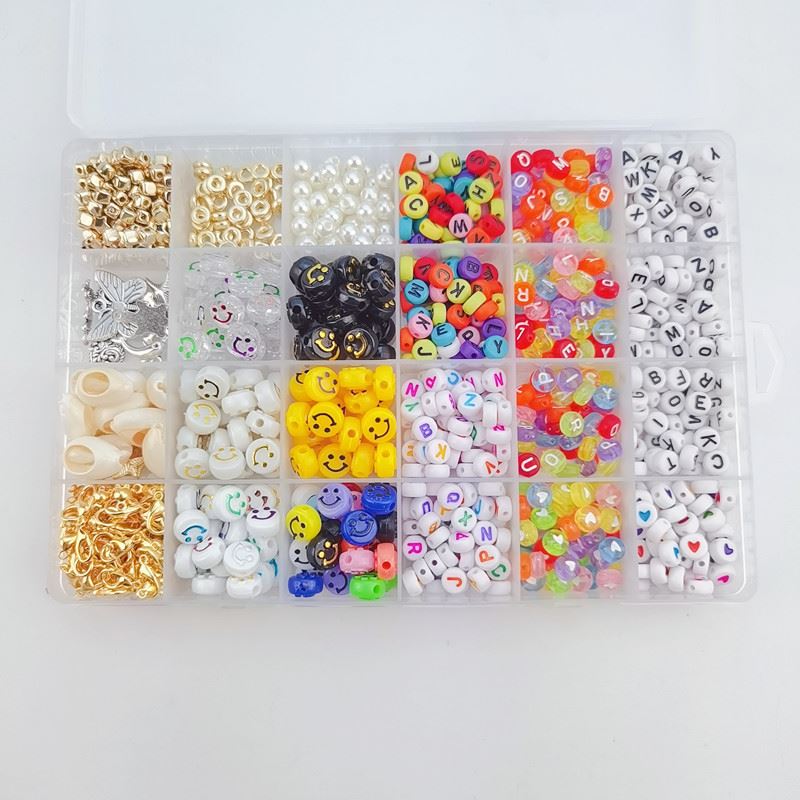 Clay Beads / Heishi Beads Merkki Kit - KREA DIY Jewellery Kit with different beads - 7000 pcs - | Fashiongirl