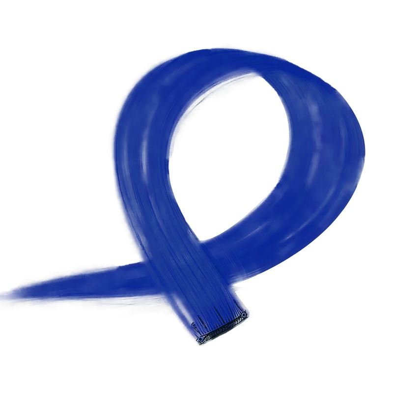Cobolt blue, 50 cm - Crazy Colour Clip On - | Fashiongirl