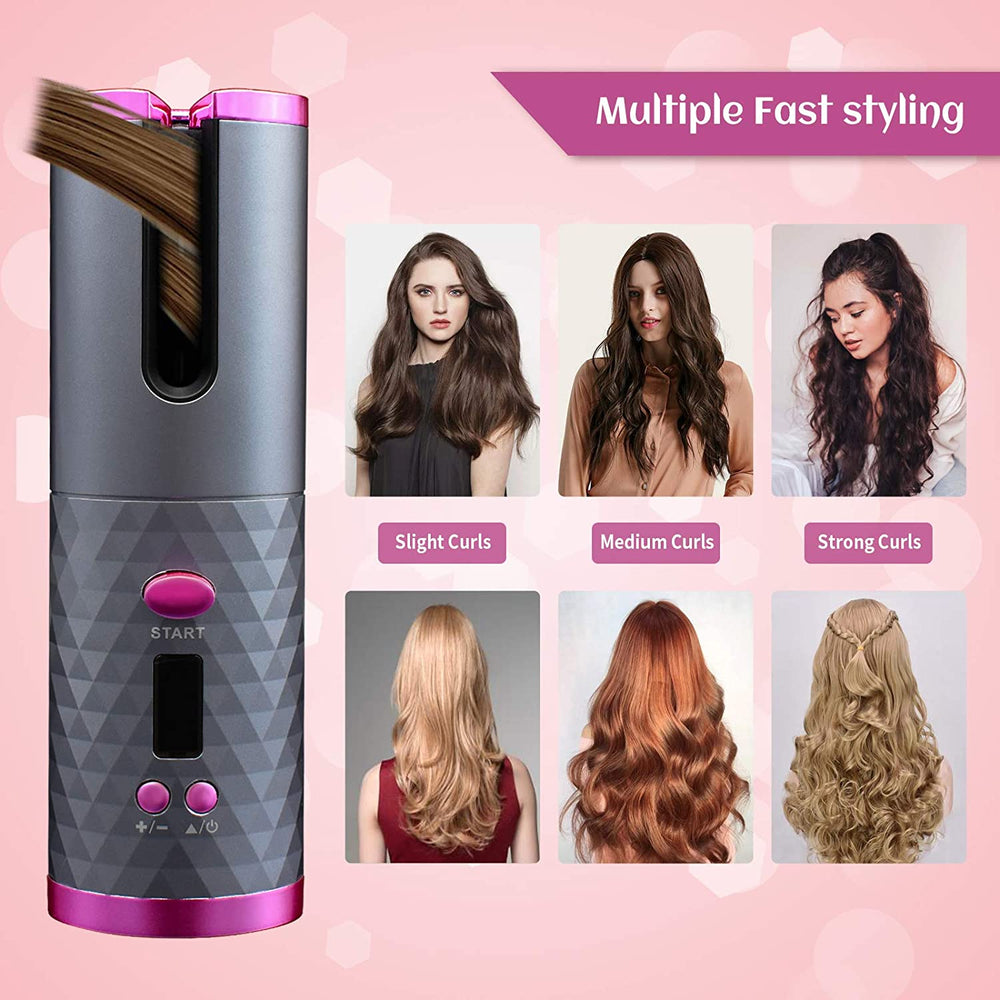 Cordless Curling Iron - Cordless Automatic Hair Curler - Hair Styling tool | Fashiongirl