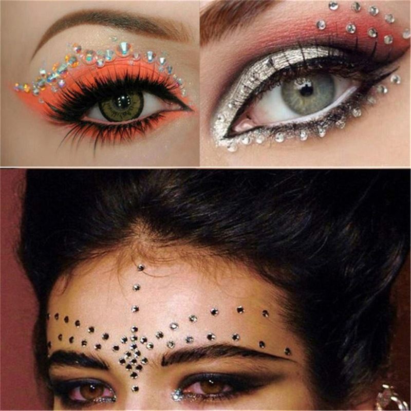 Face Jewels - Face diamonds - 80 pcs crystal diamonds - | Fashiongirl