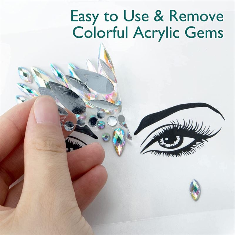 Face Jewels - Face diamonds with rhinestones (YT - 01) - | Fashiongirl