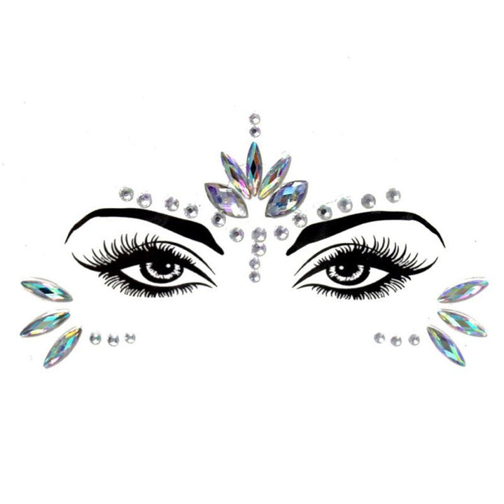 Face Jewels - Face jewellery with rhinestones/diamonds (YT - 11) - | Fashiongirl