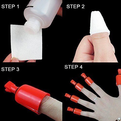 Finger clips for removing Gel polish, Gel Nails &amp; Nail polish - 10 pcs - | Fashiongirl