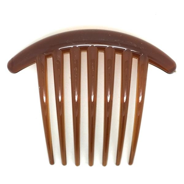 French Twist Side Hair Comb - Brown - | Fashiongirl