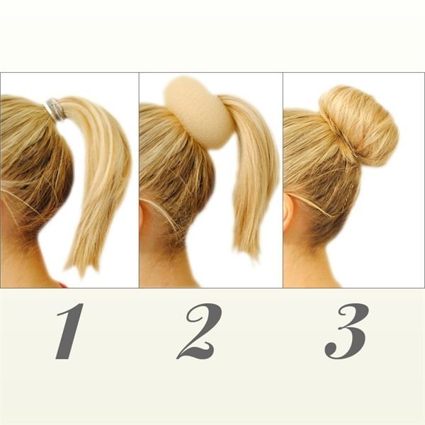 Hair Donut - Brown - 9 cm - Hair Accessories | Fashiongirl
