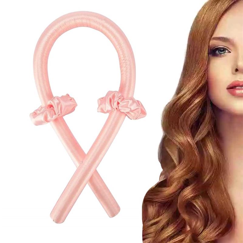Heatless Hair Curlers - Get beautiful curls without heat - Pink - Hair Styling tool | Fashiongirl