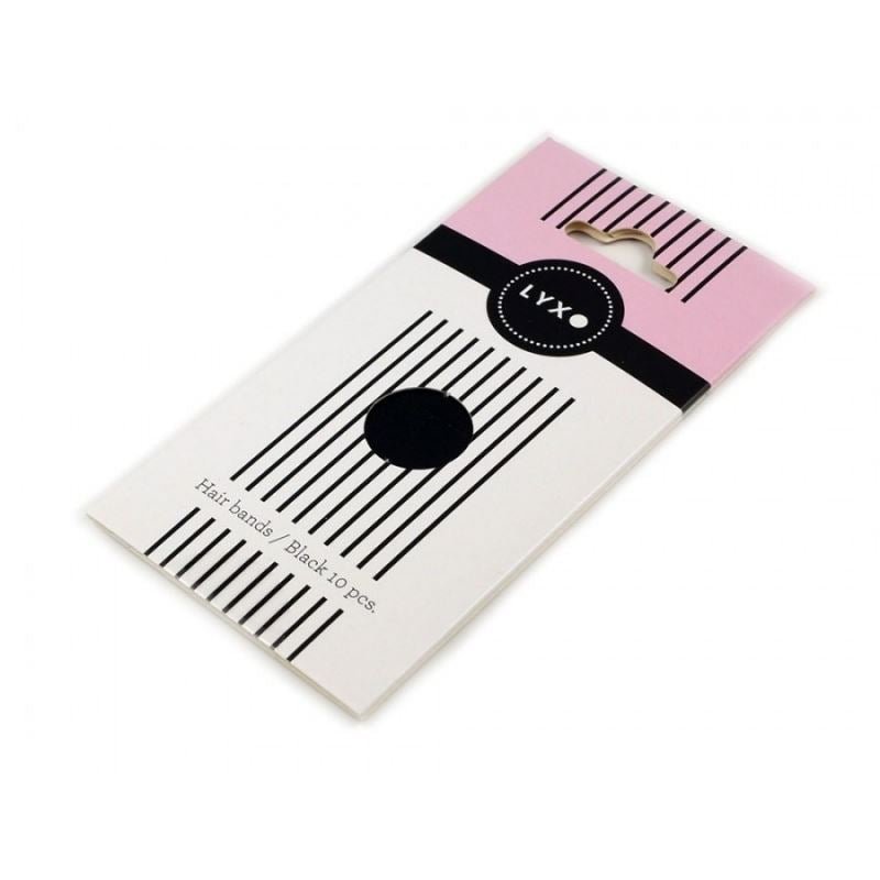 LYXO Sport hair elastics Colour Box Black 10 pcs - Hair Accessories | Fashiongirl
