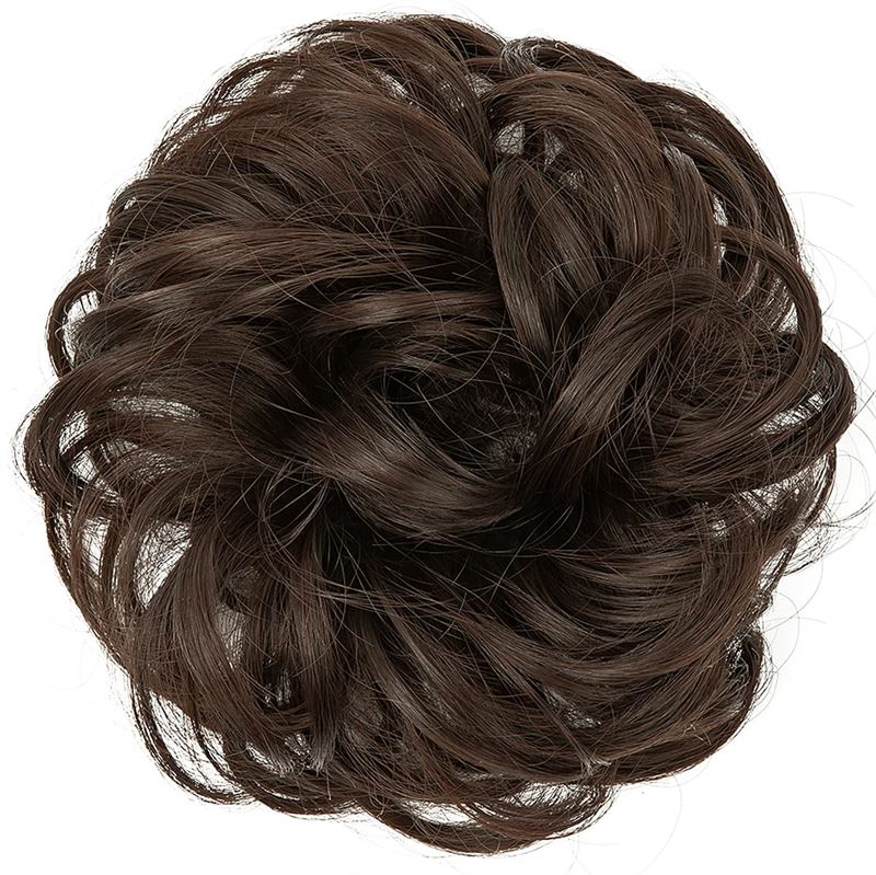 Messy Curly Hair for bun #2/30 - Brown - Hair Accessories | Fashiongirl