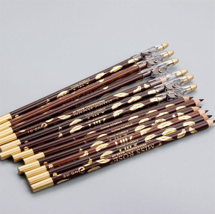 Miss Rose Eyebrow Pencil / Eyebrow Brush - No. 3 Light Brown - | Fashiongirl