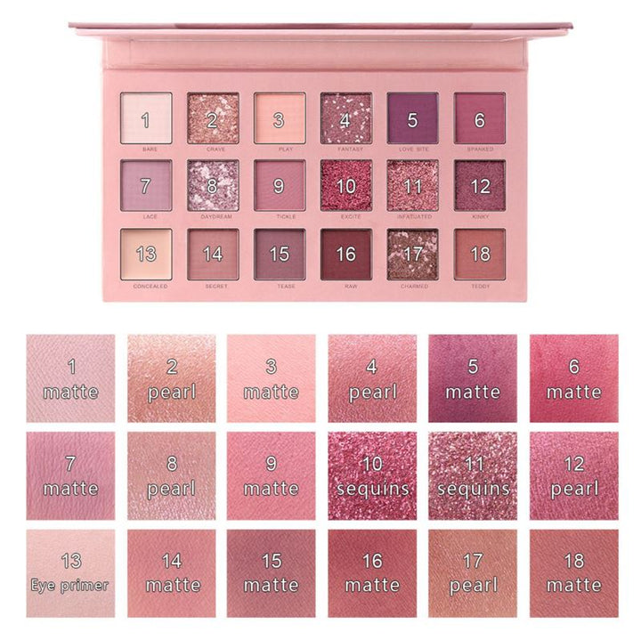 Miss Rose New Nude Eyeshadow Palette, Eyeshadow - Sunset desert - | Fashiongirl