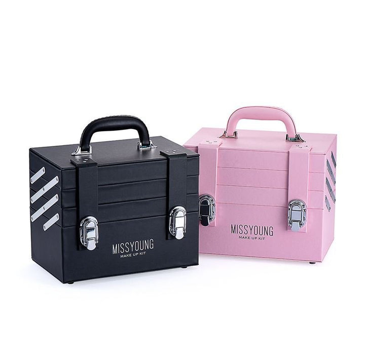 Miss Young Large Makeup Beauty Kit (GM18013) - Black - | Fashiongirl